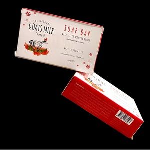 Set of 2 The Natural Goats Milk Co. Soap Bar w/MANUKA HONEY Australia Made  100g